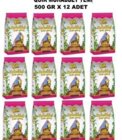 Muhabbet Kuşu Yemi 500 Gr X 12 Adet