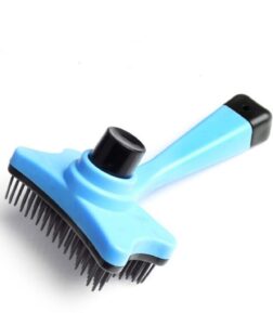 Tuşlu Otomatik Temizlenen Kedi ve Köpek Tüy Toplayıcı Tarak Basmalı Kaşıma Fırçası