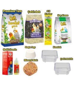 Paraket Sultan-cennet Papağanı Besin Paketi 9parça