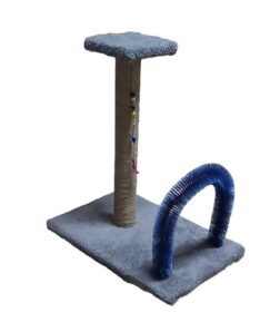 Fırçalı Kedi Tırmalama Platformu %100 Müşteri Memnuniyeti + Gri Renk