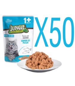 Jungle Somon Eti Parçalı Pouch Mama X50 Adet