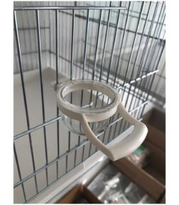 Askılı Kelepçeli Mamalık Yuvarlak Mamalık Kafes Mamalığı Kuş Mamalığı 1 Adet Mamalık