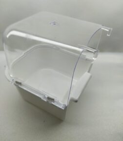 Beyaz Muhabbet Kuşu Banyosu Plastik Kafes Askılı