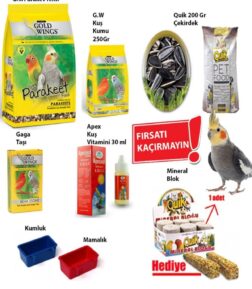 Goldwings Paraket Sultan-cennet Papağanı Besin Paketi 10 Parça