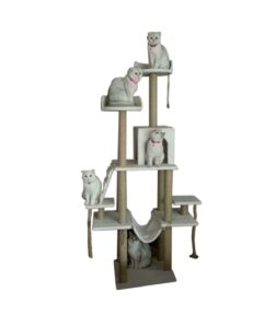 Şato Çok Katlı Yuvalı Kedi Tırmalama Ve Oyun Platformu