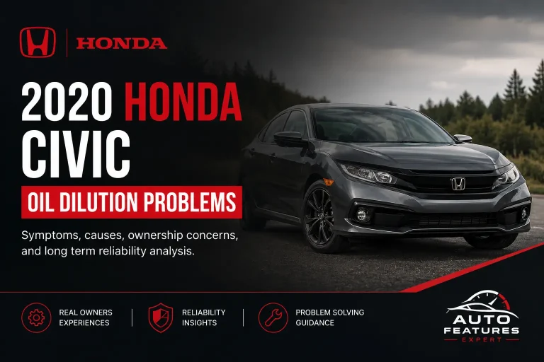 2020 Honda Civic oil dilution problems featured image showing Honda Civic sedan and ownership reliability research