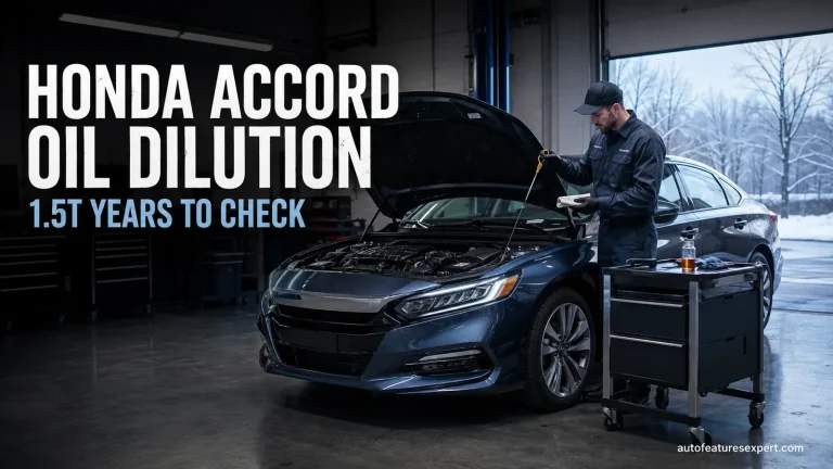 Technician checks Honda Accord 1.5T engine oil for possible fuel dilution
