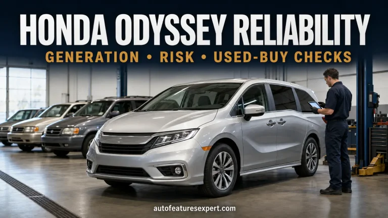 Honda Odyssey reliability by generation used-minivan inspection guide